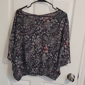 Sheer Boho blouse | XL | Lush| Lulus
